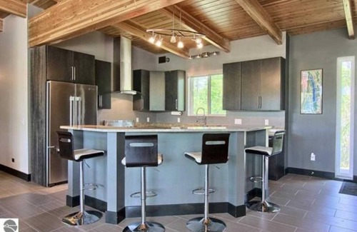 Rapid City House | EXPERIENCE TORCH LAKE -TORCH RIVER AMAZING CONTEMP. ESCAPE “TRACE” -DOCK, HOTTUB