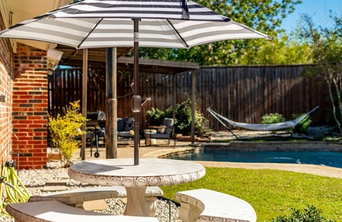Southwest Carrollton House | Expertly Crafted Home w/Pool, Gameroom, Mini Bar