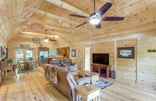 Frank House | Explore Linville Falls Cabin with Game Room and Deck!