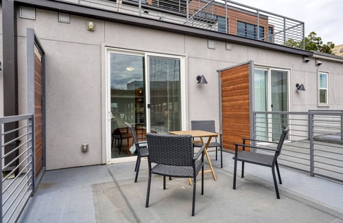 Waller Creek District Apartment | Exquisite Downtown 2BR w/Gym & Deck, nr Congress Ave, by Blueground