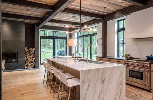 Greenwood House | Exquisite Rustic Modern Ski Haus Right on MT Abram Bike Park