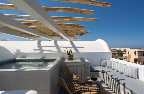Monolithos Villa | Exquisite Santorini Suite | Two Bedroom Suite with Private Hot Tub | Monolithos