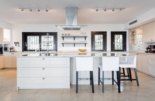 Rancho Domingo Villa | Extravagant Spanish Architecture Ocean View Villa. Huge garden & Heated pool