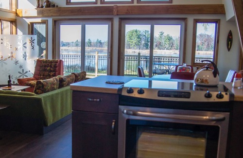 Iola House | Fabulous Funky Refurbished 70's Retro Lakefront Home -