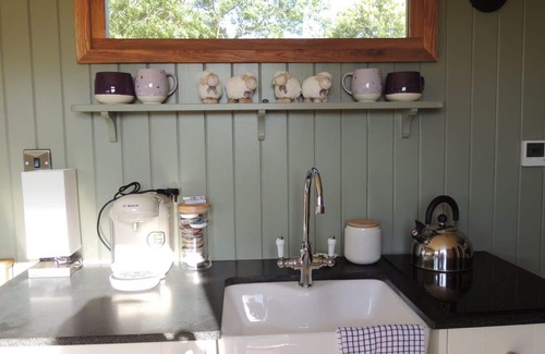 Llanfairpwllgwyngyll Cabin | Fabulous family Shepherd's hut.Pet friendly. Electric hot tub bookable extra