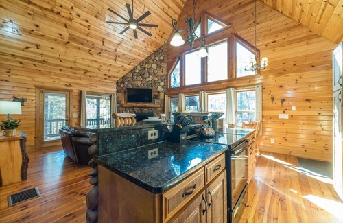 Cleveland Cabin | FALLING LEAF LODGE | LUXURY SECLUDED LOG CABIN | HOT TUB | POOL TABLE | SAUNA