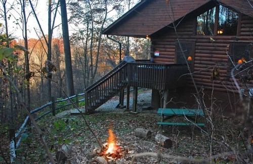 Bryson City Cabin | Falling Waters - Free Estate Tours - Secluded Luxury Cabin - Near Majestic River