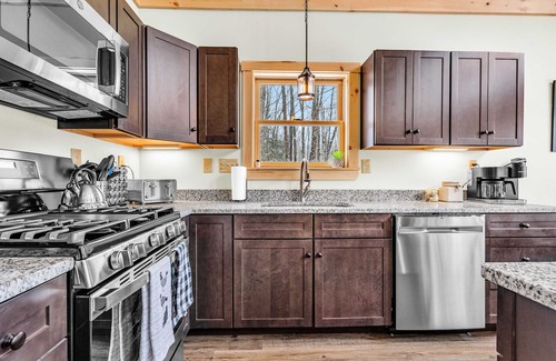 Bethel Ski Chalet | Family 4BR Chalet w/Hot Tub, AC, Firepit & Game Room! Great for star gazing!