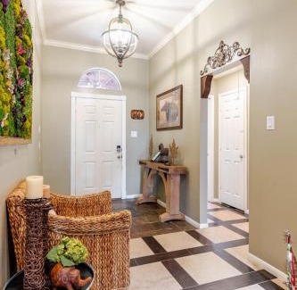 Houston House | Family Big Backyard Fireplace