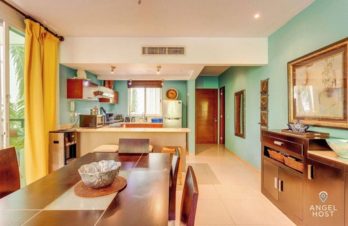 Zazil-ha Condo | Family Condo, BBQ, Pool, Steps to 5th Ave & Beach