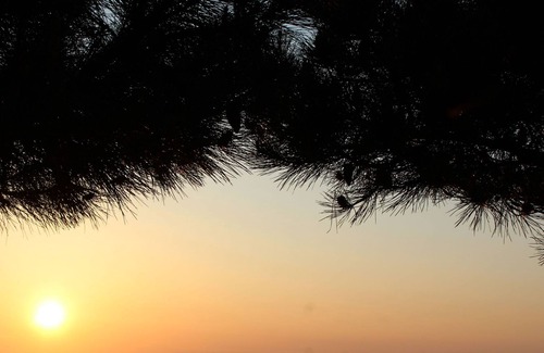 Les Arquets Cabin | Family friendly glamping tents: sleep 6, stunning sea and rural views