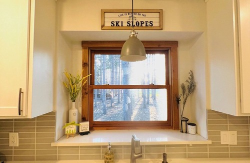 Thompsonville House | Family-friendly home, view of 7th hole, par 3 green of Betsie Valley Course