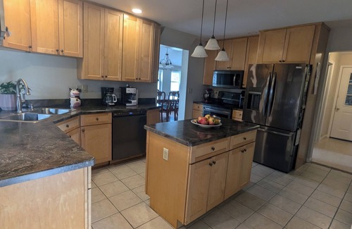 Sassamansville House | Family friendly home: scenic views, AC, WiFi, fitness room, kids playset, garage