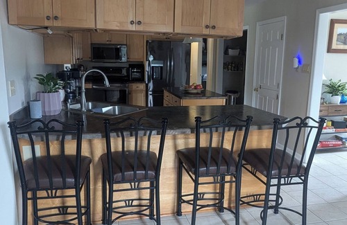 Sassamansville House | Family friendly home: scenic views, AC, WiFi, fitness room, kids playset, garage