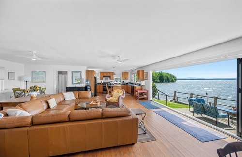 South Hero House | Family Friendly Lake Front Property on the Water's Edge. Spectacular Setting.