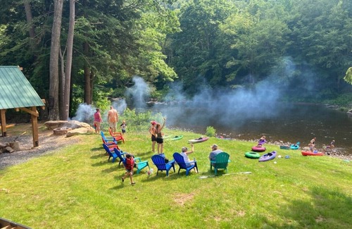 Portland Mills Cabin | Family Friendly Waterfront Log Cabin on on the Wild & Scenic Clarion River
