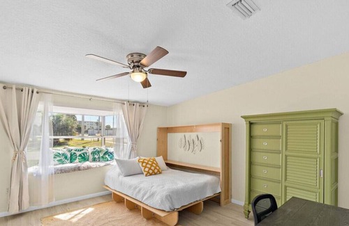 South Patrick Shores House | Family Getaway - 6/3 - Pool, Patio, Fire Pit, Walk to the Beach