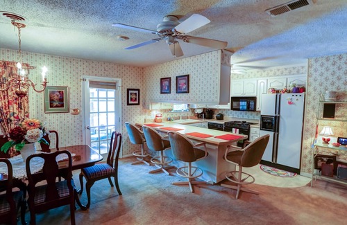 Northeast Pensacola House | Family home , Large salt water pool, not heated, and tropical courtyard