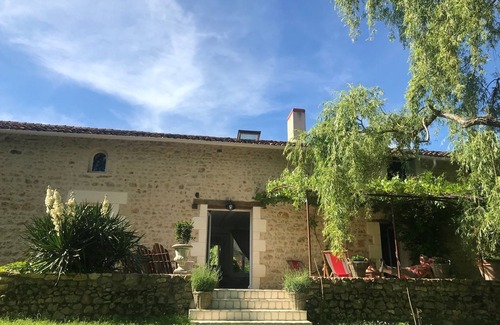Saulge House | Family house, heated swimming pool, private tennis court, countryside, sleeps 18