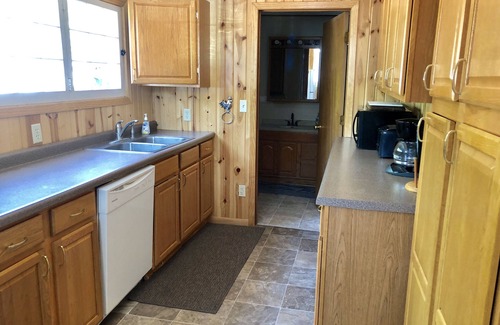 Au Train Cabin | Family Relaxation exists here! On the beach, dock, swim, bonfires, gas fireplace
