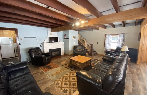 Au Train Cabin | Family Relaxation exists here! On the beach, dock, swim, bonfires, gas fireplace