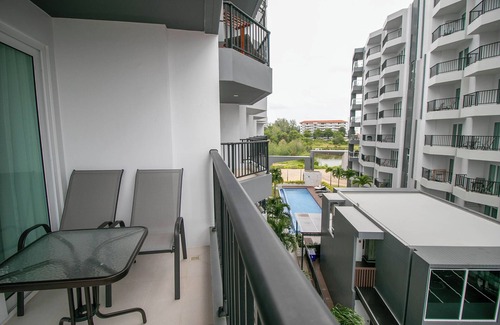 Kram Condo | Family-sized condo with well equiped kitchen, AC, Balcony and near by the beach