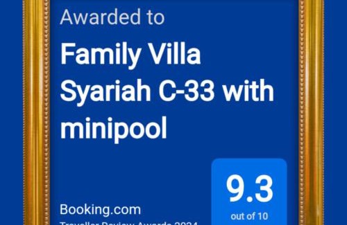 Sidomulyo Villa | Family Villa Syariah C-33 with minipool
