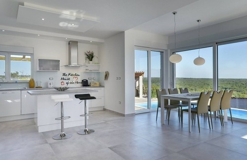 Peroj House | Fantastic new villa with private pool, air conditioning, wifi of a sauna and beautiful sea view