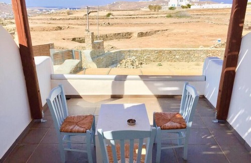 Glastros Apartment | Fantastic studio apartment for 2 people with kitchen and balcony with a view.
