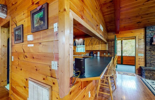 Epworth Cabin | Fantastic waterfront cabin w/private hot tub, screened porch, & free WiFi