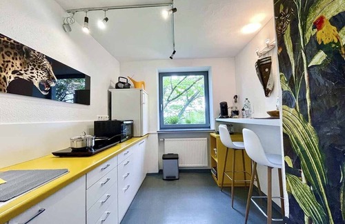 Marktbreit Apartment | Ferienbungalow mit Terrasse und Garten
