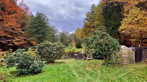 Oppach House | Ferienhaus mit See, Alleinlage