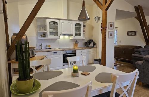 Korkwitz Apartment | Ferienhof SchilfMeer - Fewo "Heuboden"