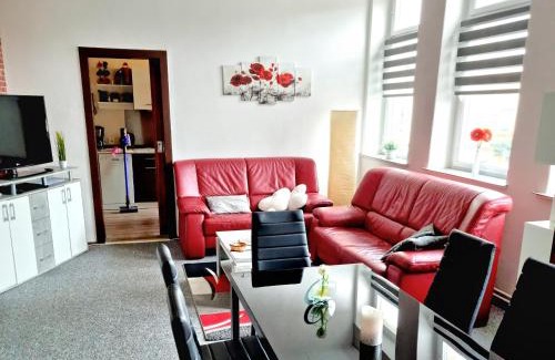 Mylau Apartment | Ferienwohnung "Blick Mylau" - Nähe Freizeitpark Plohn & weltgrößter Ziegelsteinbrücke