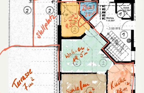Sankt Johann Apartment | Ferienwohnung 60 qm, 1 Schlafzimmer, Garten, max 3 Personen
