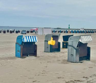 Warnemuende Apartment | Ferienwohnung Achtern Diek, inklusive Strandkorb und Stellplatz