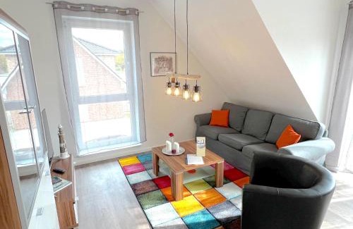 Papenburg Apartment | Ferienwohnung "Atlantis" Papenburg Balkon Einbauküche Neubau 74 qm Free Wifi 2 Schlafzimmer 4 Personen