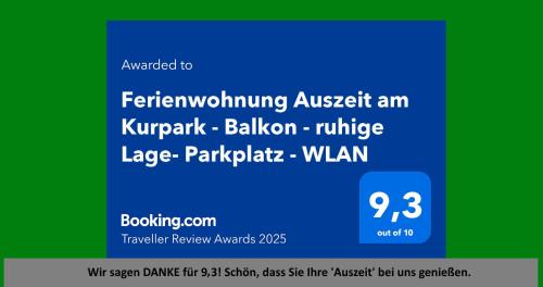 Bad Berka Apartment | Ferienwohnung Auszeit am Kurpark Bad Berka # Balkon # ruhige Lage # gratis Parkplatz & WLAN # Nähe Weimar # Weimarer Land