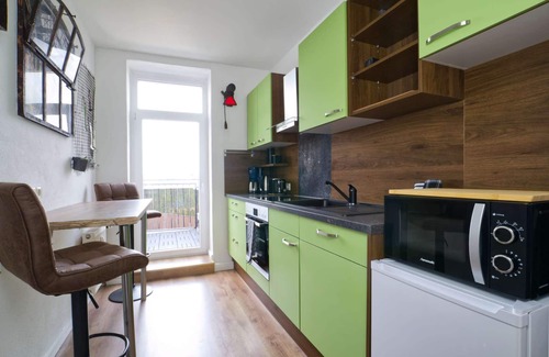 Annaberg-Buchholz Apartment | Ferienwohnung Loft Studio Annaberg mit Kamin und Sonnenterrasse