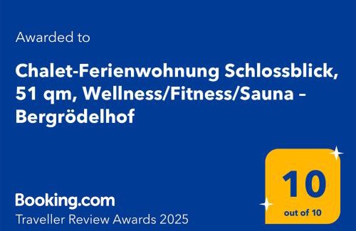 Feilitzsch Apartment | Ferienwohnung im Chaletstil Schlossblick 51 qm Wellness Fitness Sauna Bergrödelhof