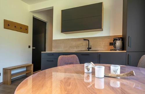 Georgenberg Apartment | Ferienwohnung mit Barrierefreier Dusche und Terrasse mit Blick auf Hirschgehege