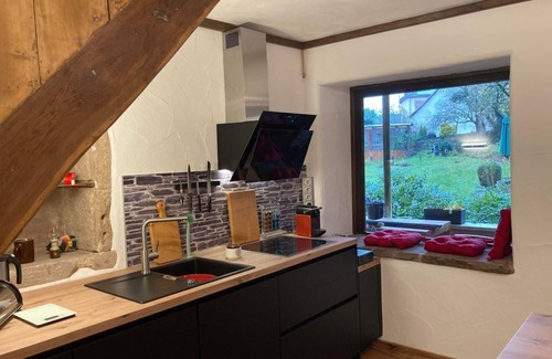 Glanbrucken Apartment | Ferienwohnung Rosenschlösschen - Appartement/fewo, Dusche, WC, 2 Schlafräume