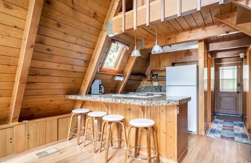 Fern Valley Cabin | Fern Valley, Dog Friendly A-Frame with Fenced Yard & Hot Tub on the Back Deck!