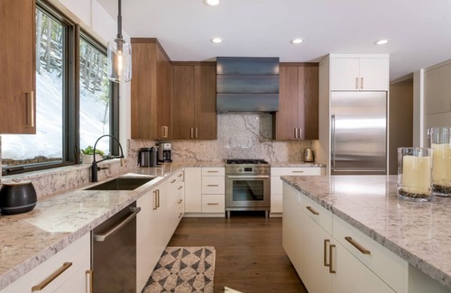 Warm Springs House | Festive Dates Available! Contemporary Home with Private Hot Tub and Spectacular Mountain Views