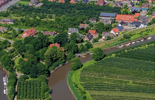 Gruenerdeich Apartment | Fewo Elbblick im Haus Lühegarten