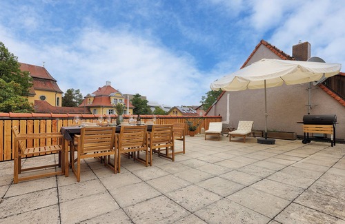 Heidingsfeld Condo | Fewo Fischzucht mit Sauna und Terrasse