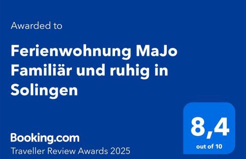 Solingen Apartment | FeWo MaJo - Rustikal & entspannt Perfekt für Arbeit oder Auszeit