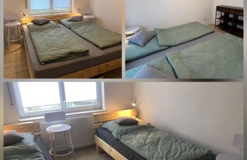 Dornstadt Apartment | FeWo meisteroffice im Sackgässle, ebenerdige ELW 50qm, Terrasse, vollwertige Küche, Nähe Ulm