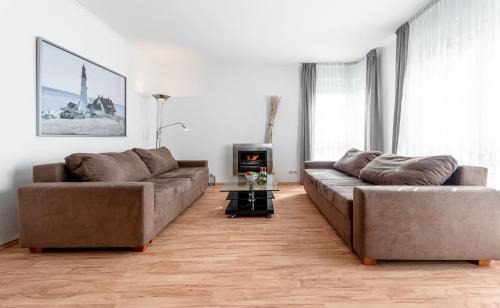Koserow Apartment | Fewo Vineta mit zwei Balkonen und Bio- Kamin