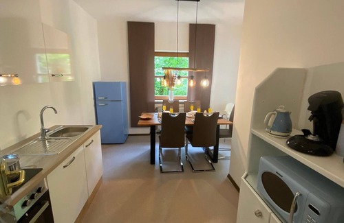 Waldkirchen Apartment | FEWO Waldzauber with covered terrace
